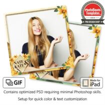Golden Lily Wedding Square (iPad)