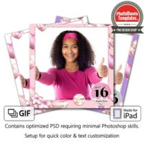 Sweet 16 Sparkle Square (iPad)